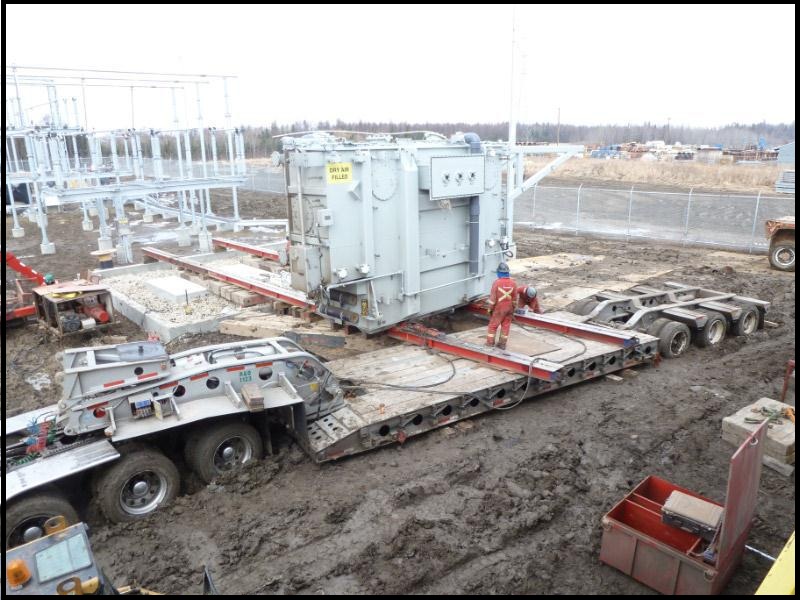 Transport & Rigging of Transformer to Edmonton, AB Transport & Rigging of Transformer to Edmonton, AB