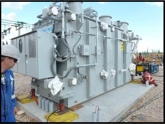 Transport & Rigging of Transformer to Winefred Lake, AB Transport & Rigging of Transformer to Winefred Lake, AB