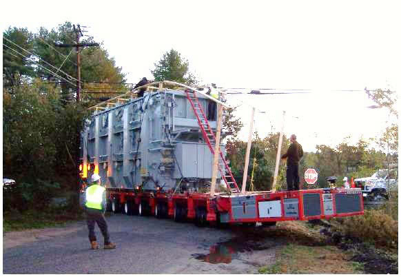 Transport & Rigging of Transformer to Gorham, ME Transport & Rigging of Transformer to Gorham, ME