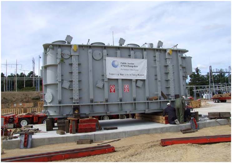 Transport & Rigging of Transformer to Deerfield, NH Transport & Rigging of Transformer to Deerfield, NH