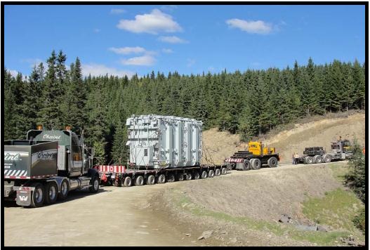 Transport & Rigging of Transformer to Matapedia, PQ Transport & Rigging of Transformer to Matapedia, PQ