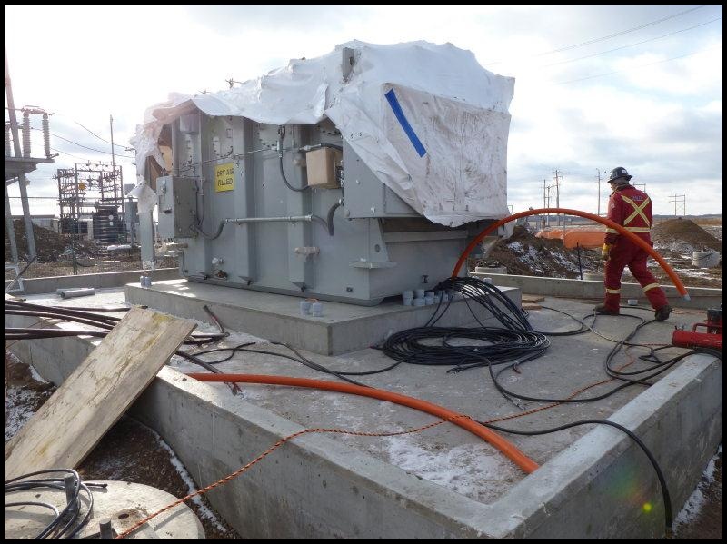 Transport & Rigging of Transformer to Cold Creek, AB Transport & Rigging of Transformer to Cold Creek, AB