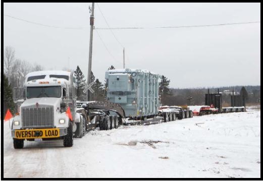 Transport & Rigging of Transformer to Atlantic Mine, MI Transport & Rigging of Transformer to Atlantic Mine, MI