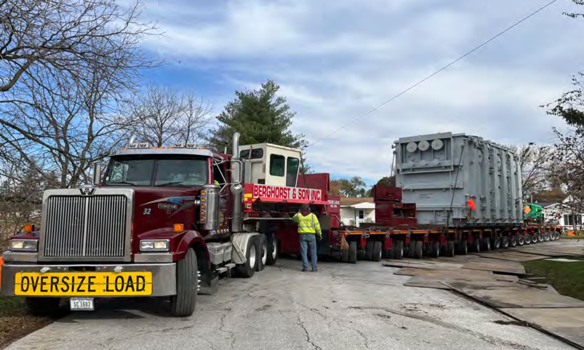 Transformer Transportation and Installation Van Meter, IA HLI Rail